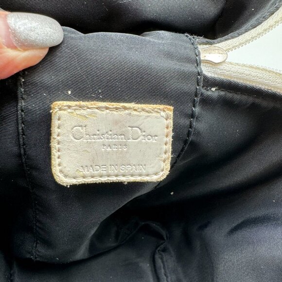 Christian Dior-Authentic- Vanity Trotter Canvas Cosmetic Pouch Black - Picture 11 of 13